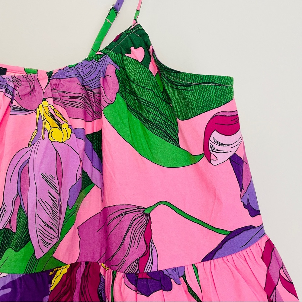 NWT Express Vibrant Botanical Floral Camisole Spaghetti Strap Top Small - Picture 4 of 9